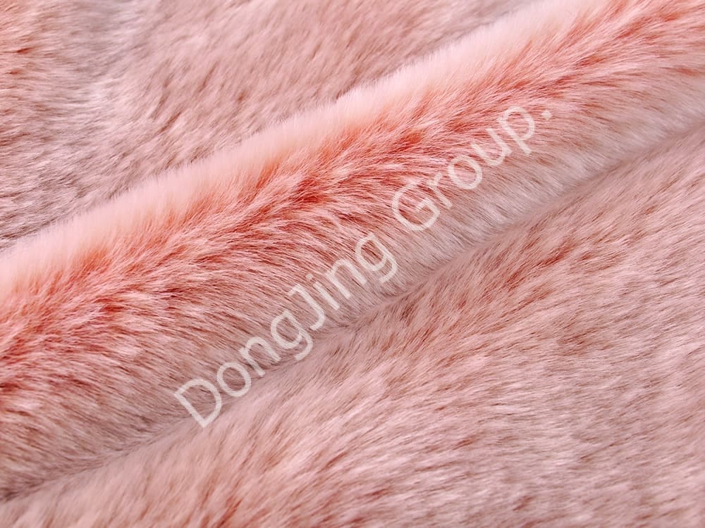 DP0960-Trắng hồng faux fur fabric