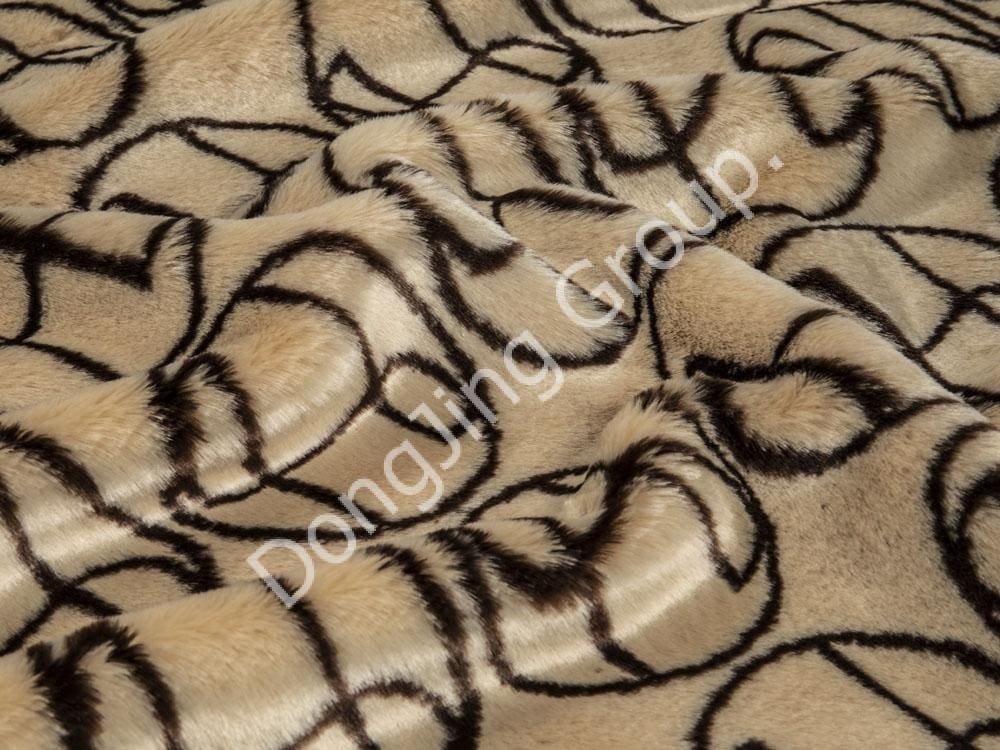 9HW0504-Lông thỏ jacquard hai màu faux fur fabric