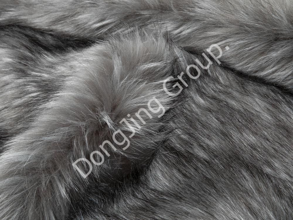 9HW0652-Mẹo in jacquard hai màu faux fur fabric