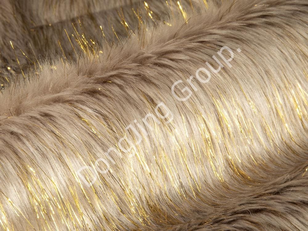 Tấm đế con lăn nhọn 9P1290-Đen được in bằng len giả cùng màu faux fur fabric