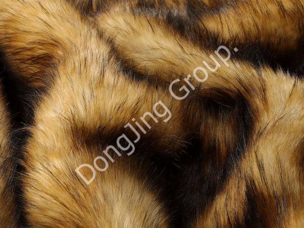 9W0592-Lông gấu trúc tự nhiên faux fur fabric