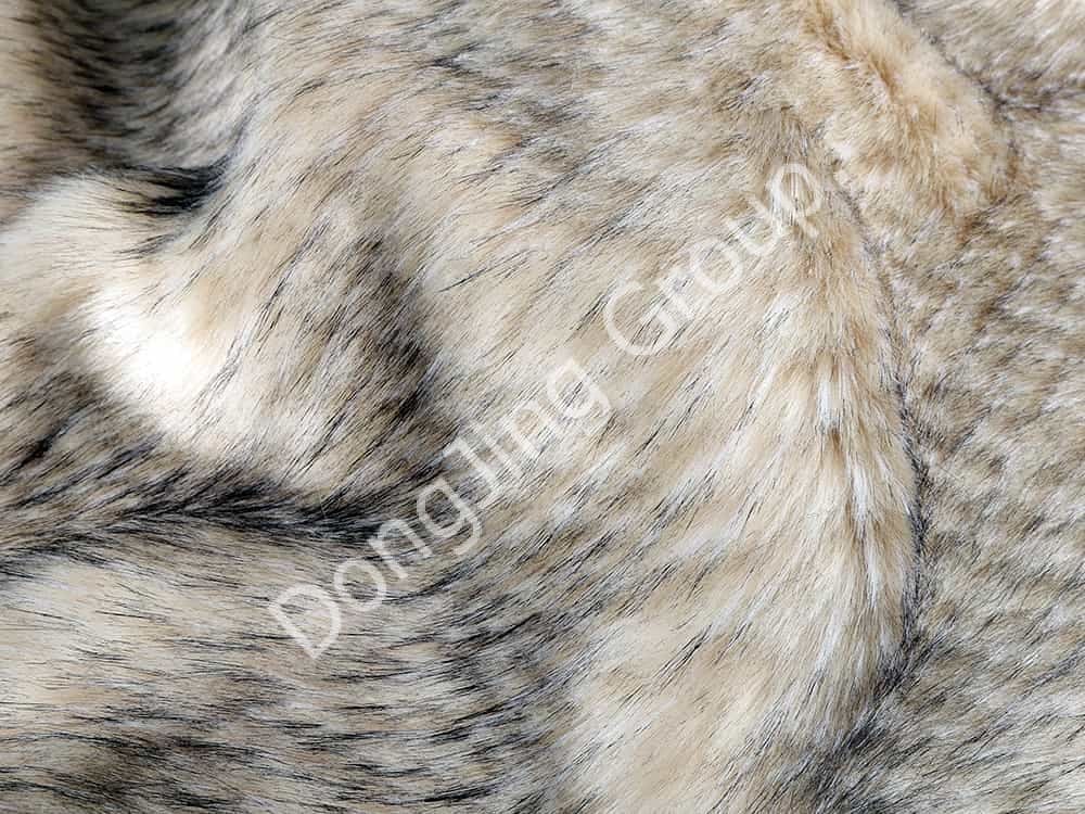 9W0688-Trộn tóc gấu trúc dứa faux fur fabric