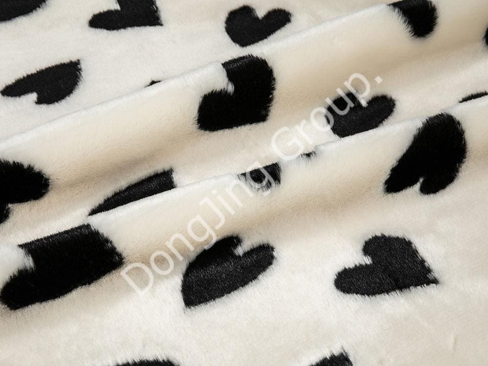 Tóc thỏ đen 9W1505-Miti faux fur fabric