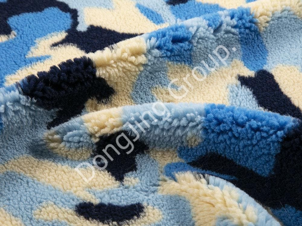 Len cừu ngụy trang 9R0003-4 màu faux fur fabric