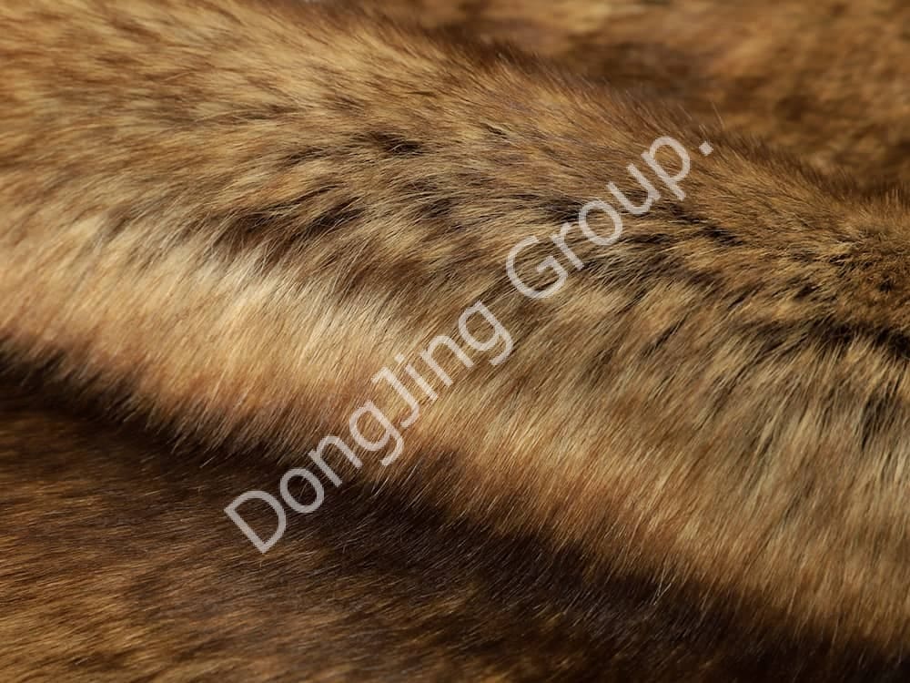 DP0628-Brown kéo ra faux fur fabric