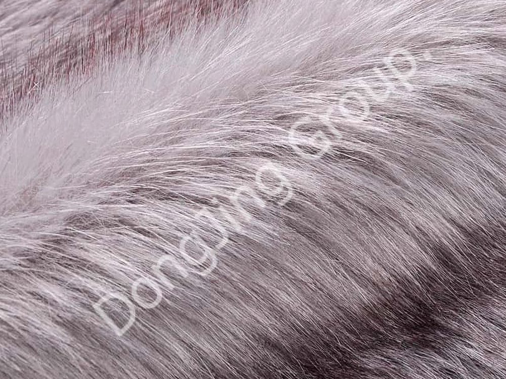 DP0699-Mẹo nhuộm màu xám trung bình faux fur fabric