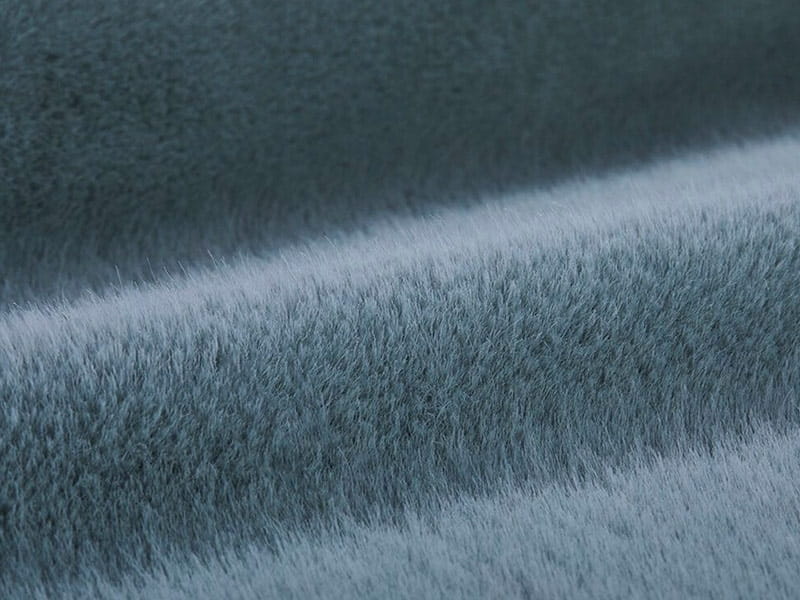 XKD0020-Chồn Nam Mỹ màu xanh lam faux fur fabric