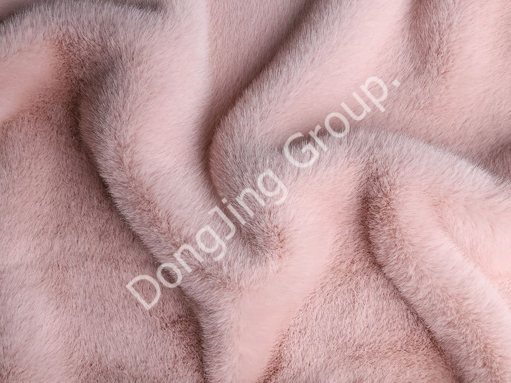 XKD0082-Mary màu hồng chồn Nam Mỹ faux fur fabric